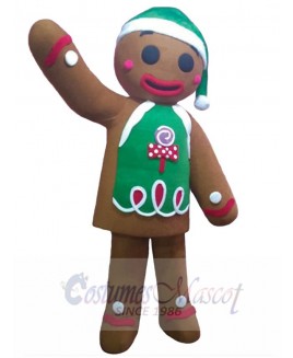 Gingerbread Man mascot costume