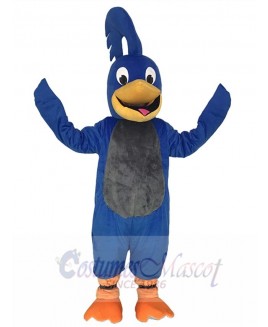 Adult Blue Roadrunner with Gray Belly Mascot Costume