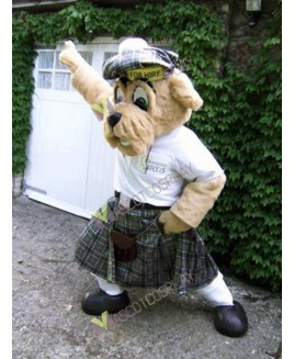 High Quality Adult Scotland Taxi Driver Dog Mascot Costume