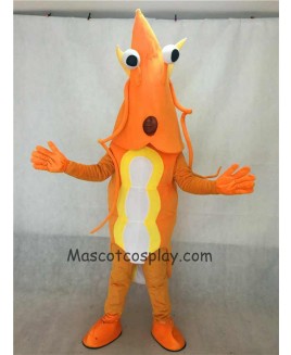 Hot Sale Adorable Realistic New Orange Shrimp Mascot Character Costume Fancy Dress Outfit