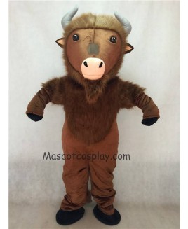 Hot Sale Adorable Realistic New Brown Buffalo Mascot Costume
