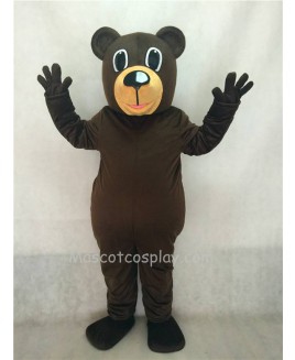 Hot Sale Adorable Realistic New Popular Professional Dark Brown Chocolate Buford Bear Mascot Costume