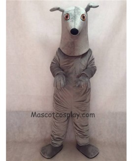 Hot Sale Adorable Realistic New Popular Professional Light Grey Greyhound Dog Mascot Costume
