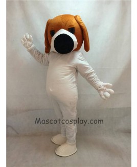 Cute Dog With Big Black Nose Adult Mascot Costume
