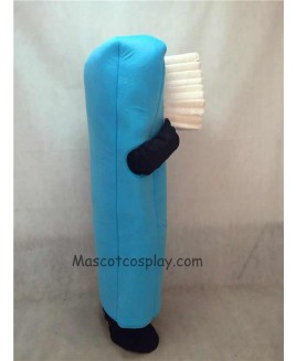 Hot Sale Adorable Realistic New Popular Professional Light Blue Toothbrush Dentist Tooth Paste Promotion Mascot Costume