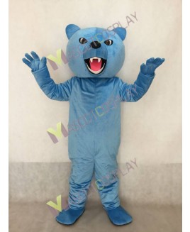 Custom Color Light Blue Fierce Grizzly Bear Mascot Costume
