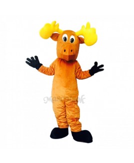 New Cartoon Moose with Black Feet Costume Mascot