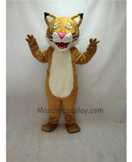 New Fierce Yellow Eyes Wildcat Mascot Costume