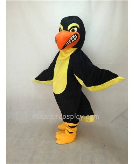 Fierce New Black Falcon Mascot Costume