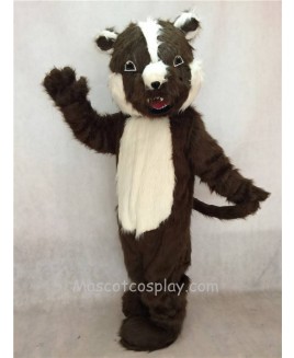 High Quality Adult Brown Badger Mascot Costume