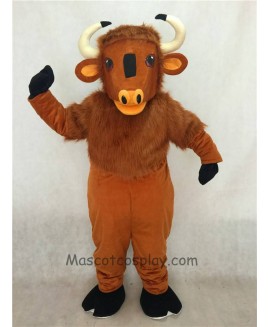 High Quality Adult Friendly Brown Buffalo Mascot Costume
