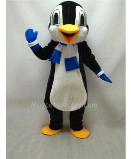 Cute New Penguin Mascot Costume with Blue Scarf