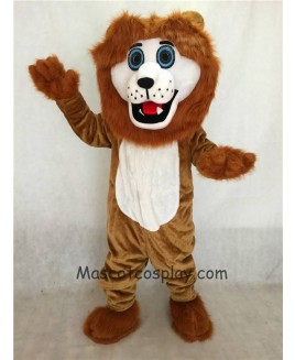 High Quality Realistic New Friendly Brown Andy Lion Mascot Costume