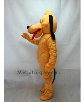 Cute Orange Pluto Dog Mascot Adult Costume