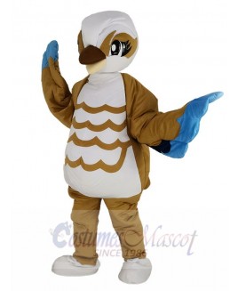 Brown and White Bird Mascot Costume