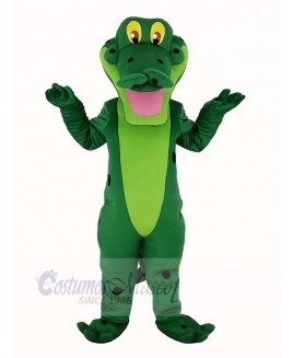Smiling Alligator Mascot Costume Adult