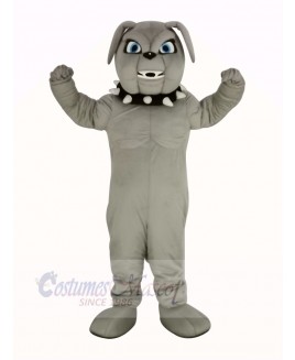 Gray Bulldog Mascot Costume