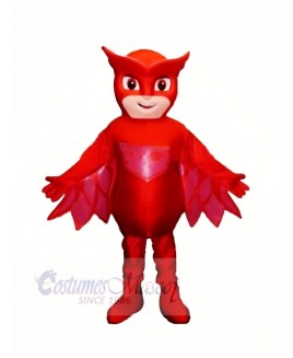 Heroe Boy with Red Masks Mascot Costume Cartoon