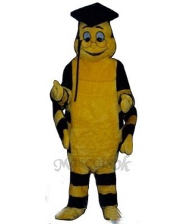 Educated Worm Mascot Costume