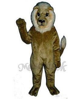 Cute Blonde Lion Mascot Costume