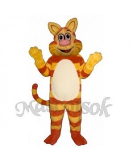 Cute Tabby Cat Mascot Costume