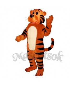 Cute Sunny Tiger Mascot Costume
