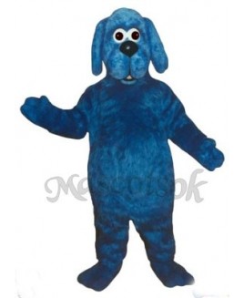 Cute Old Blue Dog Mascot Costume