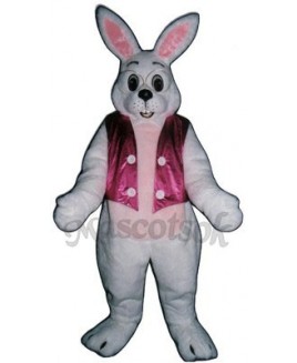 Cute Easter Bunny Rabbit with Vest Mascot Costume