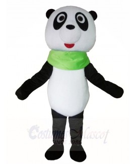 Panda with Green Triangular Mascot Costumes Animal