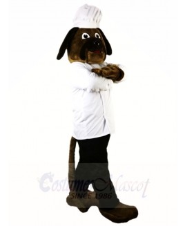 Brown Dog Chef Cook Mascot Costumes Animal