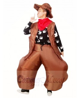 Western Cowboy Inflatable Halloween Christmas Costumes for Adults