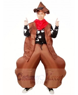 Western Cowboy Inflatable Halloween Christmas Costumes for Adults