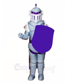 Silver Knight Mascot Costumes People