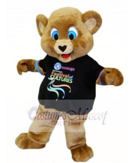 Blue Eyes Brown Bear Mascot Costumes 