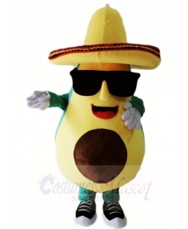 Cool Mexican Avocado Mascot Costumes Fruit Food Plant