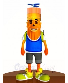 Orange Pencil Mascot Costumes Stationery