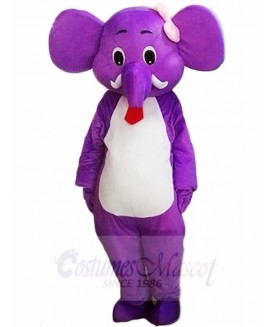 Purple Elephant Mascot Costumes Animal 