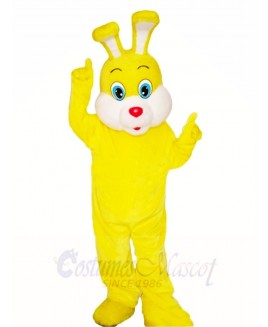 Yellow Easter Bunny Rabbit Mascot Costumes Animal 
