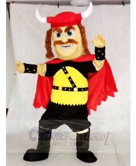 Red Strong Odin Viking Mascot Costumes People