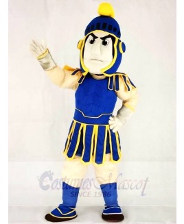 Blue and Yellow Spartan Trojan Knight Sparty Mascot Costumes People