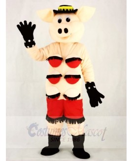 Puppets Striptease Strip Pig Swinish Mascot Costumes Animal
