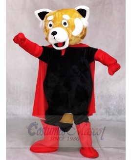 Red Lesser Panda Cat-Bear with Cloak Mascot Costumes Animal