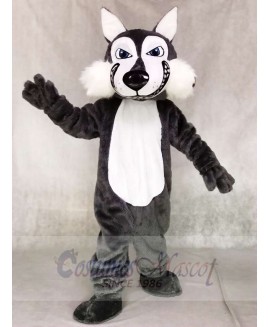 High Quality Dark Gray Wolf Mascot Costumes Animal