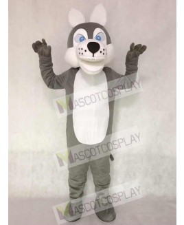 Grey Wolf Mascot Adult Costume Animal