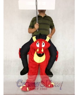 Piggyback Red Dragon Carry Me Ride on Mascot Costume