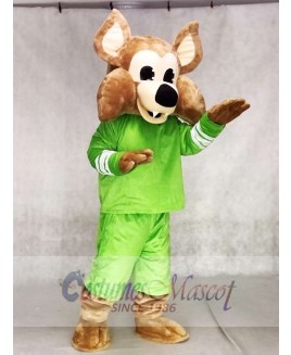 Custom Color Green Arizona Coyotes Howler the Coyote Wolf Mascot Costumes