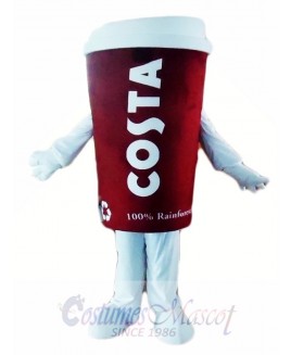 Costa Coffee Cup Tumbler Mug Mascot Costumes  