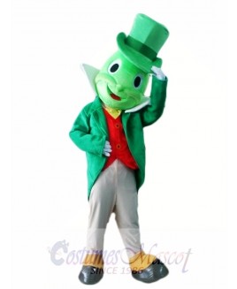 Green Jiminy Cricket Mascot Costumes Insect