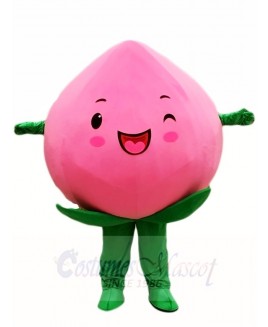 Pink Peach Mascot Costumes Fruit Food