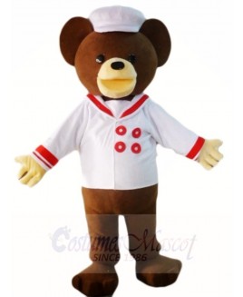 Teddy Bear with Shirt and Hat Mascot Costumes Animal 